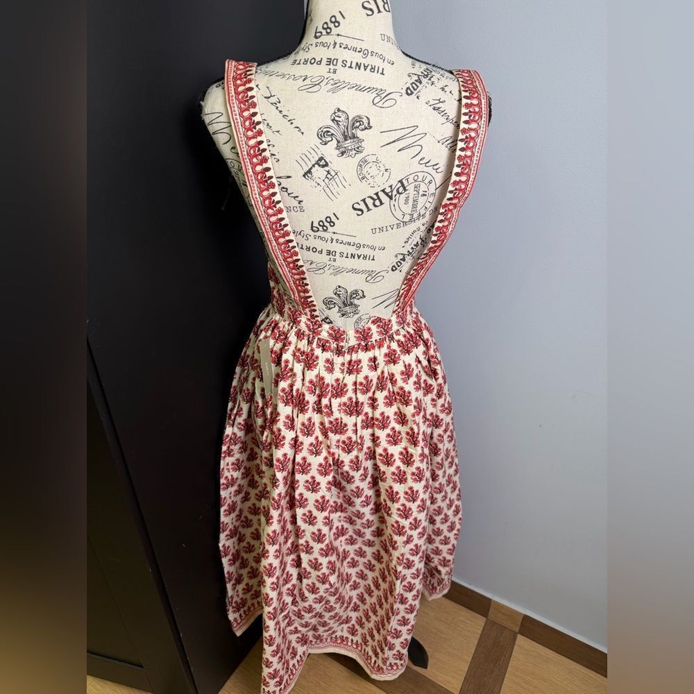 J.Crew Embroidered apron dress in block print NWT Size 0 - Picture 7 of 12